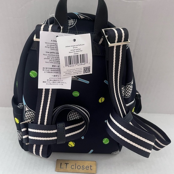♠️New kate spade Chelsea Tennis Racquet And Ball Printed  display picture 3